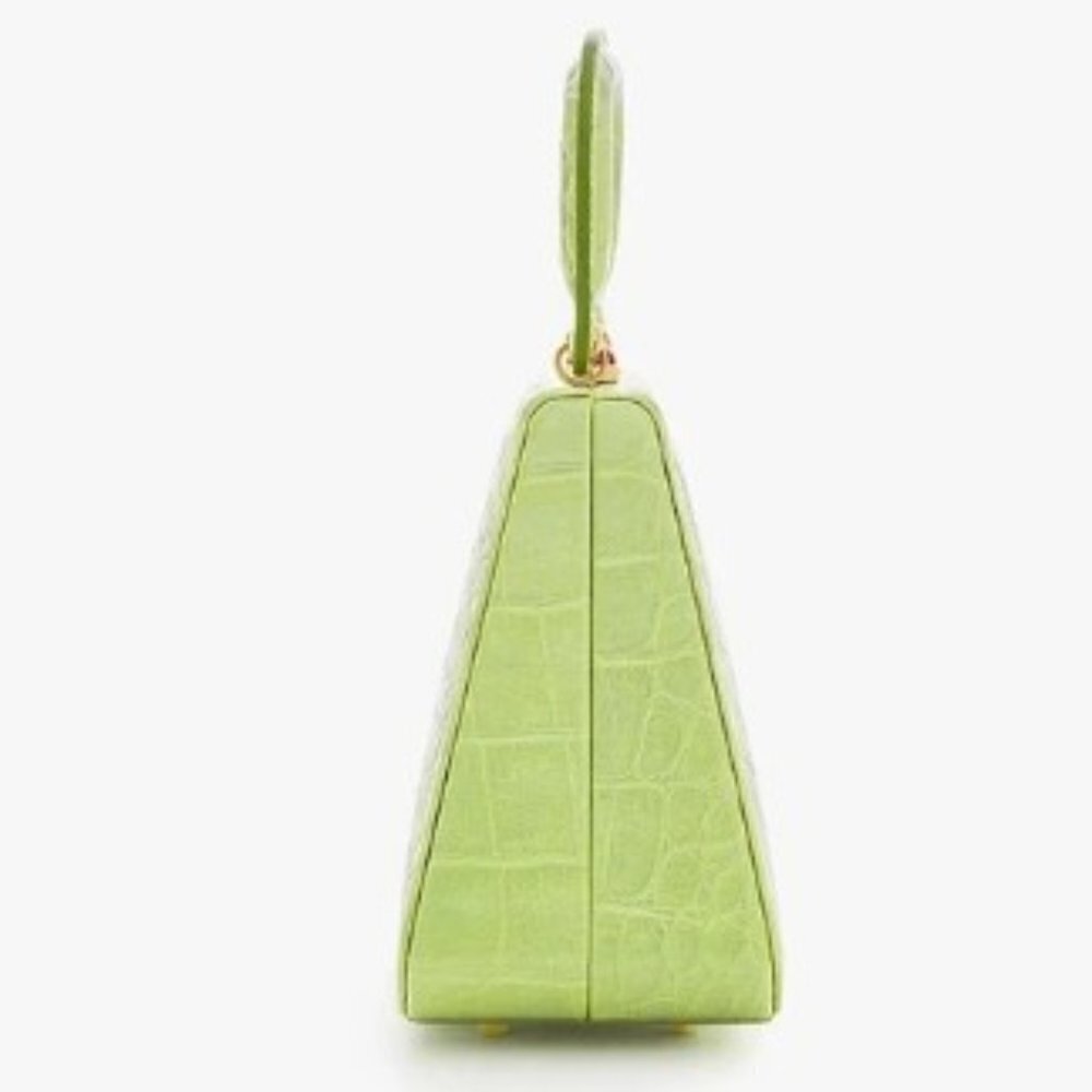 💕STAUD💕 Kenny Bag Pistachio Crocodile Embossed - Picture 11 of 16